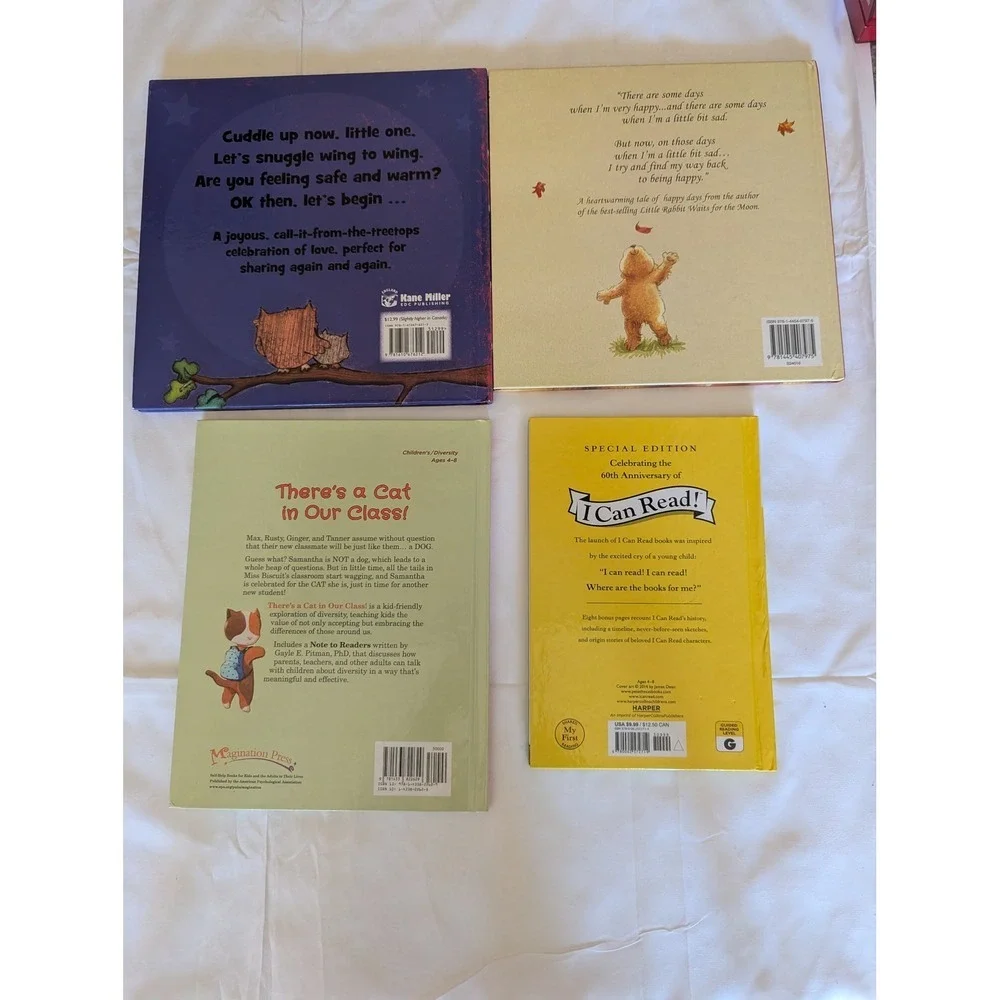 4 Kids Hardcover Book Lot | Pete the Cat,‎ Love You Hoo | Preschool Kindergarten
